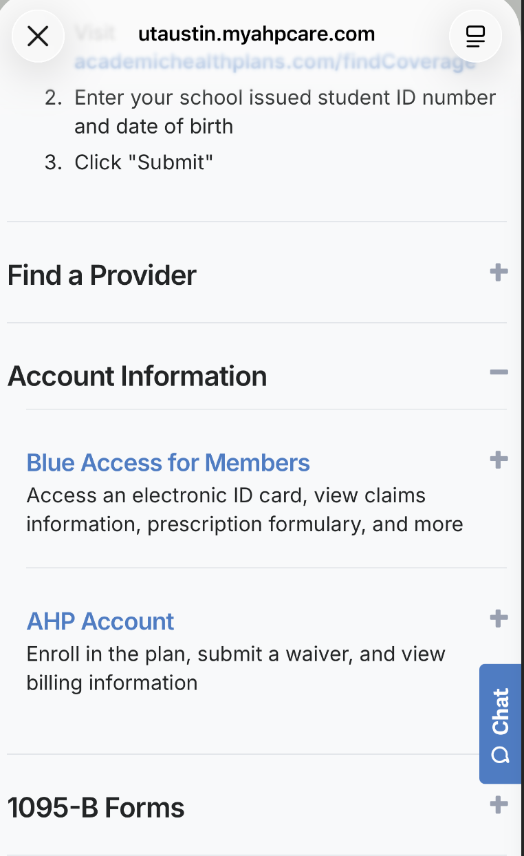 UT Austin myahpcare archive screenshot